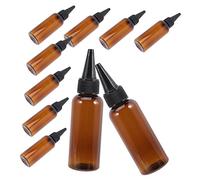 BIUDECO Bottiglie Applicatore Per 10Pcs 50ml Flaconi Riutilizzabili Plastica Per e Olio Per Bottiglie Squeeze Con Tappo PET