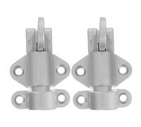 BIUDECO Bullone Autobloccante a Molla in Lega di Alluminio, Chiavistello per Porta Armadio e Finestra in Legno, Serratura Automatica Silenziosa, Set da 2 Pezzi per Ferramenta e