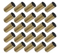 BIUDECO Capsule Termoretraibili per Sigillare Bottiglie Oro 100 Tappi in Plastica e Restrittivi Diametro 30mm per Bottiglie di
