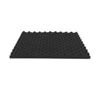 BIUDECO Cartone Porta Uova in Schiuma Nera 50x50x2cm, Pannello per Trattamento Acustico e Isolamento Sonoro in Chiese e Sale Attrezzate