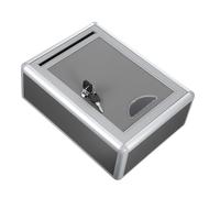 BIUDECO Cassetta Postale Piccola da Parete con Serratura in Lega di Alluminio e Leggera Scatola Suggerimenti e Reclami per Ufficio e Comunità Ampia Apertura per Lettere e Pagamenti