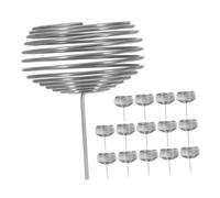 BIUDECO Cestini per Fertilizzante in Acciaio 16 Pezzi Contenitori per Nutrimento e Controllo Fertilizzazione Bonsai Scatola Rete per Fertilizzanti Orchidee e Piante in Vaso