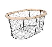 BIUDECO Cestino in Filo di Ferro per Pane Frutta e Uova Leggero e Resistente con Design Ventilato per Mantenere Freschezza e Facile Trasporto