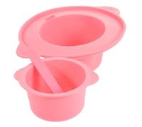 BIUDECO Ciotola in Silicone da 400ml per Miscelare Maschere e Sciogliere Cera, Resistente alle Alte Temperature, per Uso Fai da Te di Bellezza Femminile