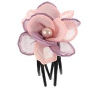 BIUDECO Clip per Chioma a Tre Denti Elegante e Confortevole in Plastica e Filo di Seta, Fermacapelli Unico per Donna, per Look Quotidiano e Feste
