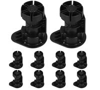 BIUDECO Clip per Piedini per Zoccolo Cucina 10 Pezzi Staffa Regolabile in Plastica Resistente per Gambe Mobili Fissaggio Saldo per Battiscopa Mobili Accessori per Arredo Cucina