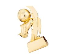 BIUDECO Coppa Calcio in Resina Dorata con Base, Premio per Scuola e Giochi, Coppa Plastica per Ricompensa e Decorazione Sportiva