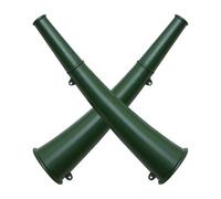 BIUDECO Corno di Segnalazione Piccolo Corno Versatile e Leggero 2 in Ferro Portatile per Esterno per Cerimonie e Feste