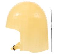 BIUDECO Cuffia in Silicone per Mèches Chioma Ago da Gancio, Cappello per Colorazione Riutilizzabile e Morbido, Kit Professionale per Tintura a Casa e Salone, Cappuccio Flessibile