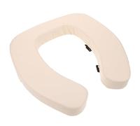BIUDECO Cuscino Rialzato per Sedile Wc Imbottito Morbido in Spugna con Fissaggio Antiscivolo, Copriwater Allungato Comodo per Anziani Donne Incinte, Supporto Comfort per Bagno Standard