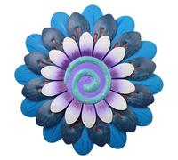 BIUDECO Decorazione da Parete in Ferro a Girasole Blu per Salotto