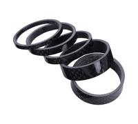 BIUDECO Distanziali Manubrio Bici in Fibra di Carbonio Spessori Forcella Resistenti e Termoresistenti Kit Cuffia Auricolare per Accessori Ciclisti Adatto Bici da Corsa e Mountain Bike