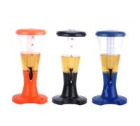 BIUDECO Distributore di Birra a LED da Tavolo 3l Nero, Spillatore Multifunzionale per Bevande Fredde, Succhi e Birra, con Luci Colorate a Basso Consumo per Bar, Feste e Casa