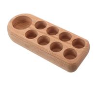 BIUDECO Espositore per Olio Essenziale in Legno 9 Scomparti, Organizer Stabile e Versatile per Bottiglie di Olio Essenziale e Profumi, per Soggiorno e Camere da Letto
