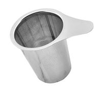 BIUDECO Filtro per Tè in Acciaio con Ergonomico Colino Fine per Foglie Sfuse Resistente e Facile da Adatto Tutti i Tipi Tisane e Infusi