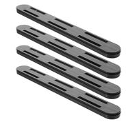 BIUDECO Guide per Cassetti Adesive Nere 4 Pezzi, Binari Estraibili per Mobili da Cucina e Camera, Scorrimento Silenzioso e Montaggio senza Trapano per Organizzazione Armadietti e