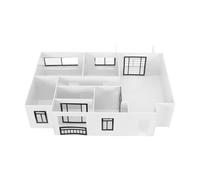 BIUDECO Kit Modello Architettonico da Tavolo 1:50 Materiali Abs e Acrilico, Modello di Casa Moderna per Studenti e Adulti, Apprendimento Interattivo e Progetto Creativo Stem