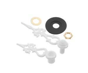 BIUDECO Lancette per Orologio a cucù Miniatura Bianche Dado e Guarnizione, Accessori per Riparazione Fai da Te di Orologi da Parete Senza Cornice, Kit di Lancette Facili da Installare