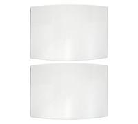 BIUDECO Lente di Ricambio per Casco da Sabbiatura in Vetro Trasparente, Schermo Protettivo Esterno Resistente, Visiera Sostitutiva per Protezione Viso in Operazioni di Sabbiatura