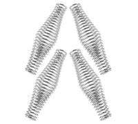 BIUDECO Maniglia a Molla in Metallo Resistente al Calore per Barbecue e Stufa a Legna Impugnatura Ergonomica e Robusta per Sostituzione Maniglia Barbecue Set da 4 Pezzi per Uso Esterno