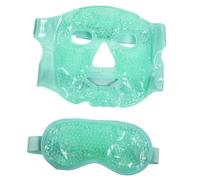 BIUDECO Maschera per Occhi Design a Pallina in Gel Riutilizzabile Materiale Sicuro in Pvc e Tessuto Morbido, per Alleviare Affaticamento e Gonfiore degli Occhi Colore Casuale
