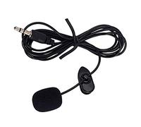 BIUDECO Microfono Mini Portatile Clip-on Nero Jack 3.5mm per Computer e Mp3, Design Hands-free Spugna Leggera da 10g per Trasmissioni Live e Interviste