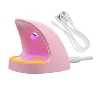 BIUDECO Mini Lampada LED per Unghie Portatile Batteria Integrata, Asciugatura Rapida Gel, 6w, Usb, 3 Punti Luminosi, Materiali PC e Abs, Luce Doppia 365nm e 405nm