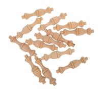 BIUDECO Mini Pilastri Romani in Legno Massello 7,5x1,8 Cm, Colonne Decorativi per Mobili e Scale, Finitura Liscia e Resistente, Accessori per Decorazione Casa e Fai-da-Te, Set da 12 Pezzi
