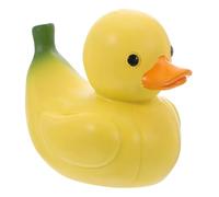 BIUDECO Miniatura Papera Banana in Resina Piccola Statua Decorativa da Scrivania Ufficio Auto Scultura Animale Frutta Colorata e Ornamento da Collezione Compatto e Resistente