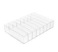BIUDECO Organizer per Trucco da Scrivania in Plastica Robusta Scatola Porta Trucchi senza Coperchio Contenitore per Cosmetici Ampio Scomparto per Ordinare Vanità e Accessori da Tavolo