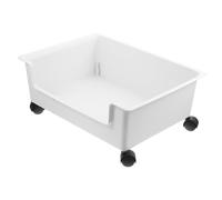 BIUDECO Organizer su Ruote per Libri e Oggetti Vari Contenitore Resistente Superficie Liscia e Design Pratico con Capacità Elevata e Mobilità Facilitata per Studenti e Casa