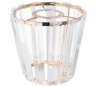 BIUDECO Paralume in Ferro Battuto e Cristallo per Lampada da Soffitto e Parete Coprilampada Decorativo Stile Europeo Paralume Piccolo Foro Centrale 3Cm per Spazio Caldo e Accogliente