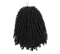 BIUDECO Parrucca Short Braid Dreadlock Naturale per Donna Capelli Ricci Sintetici Traspiranti Accessorio Moda per Cosplay e Feste