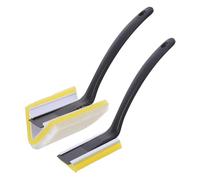 BIUDECO Pennelli Triangolari per Pittura Angolare, Set 2 Pezzi Impugnatura Nera, Pennelli per Rifiniture di Bordi e Dettagli Angolari, Strumenti per Pittura Interni e Lavori