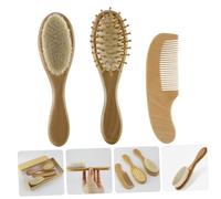 BIUDECO per Ragazzo Ragazza Naturale e Pettine Massaggiante per Capelluto Sensibile Leggero e Resistente per e Relax