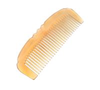BIUDECO Pettine in Corno Naturale per Capelli e Massaggio Antistatico con Denti Sottili Lisciatore Delicato per Capelli Ricci e Trattamento del Cuoio Capelluto Strumento Skin-friendly per
