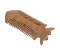 BIUDECO Pettine per Chioma in Materiale Sintetico Forma di Pesce Verde Funzione Massaggiante per Cute e Sollievo Dalla Tensione, Design Portatile e Pratico