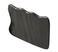 BIUDECO Piastra per Massaggi in Corno Naturale Nera Ondulata Strumento Raschiante per Massaggio Estetico al Collo e Schiena Tavola Massaggiante Antistatica per Cura della Pelle e Spa