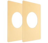 BIUDECO Piastre di Riparazione per Serratura in Acciaio Inox Set da 2 Pezzi Piastra di Copertura Foro Maniglia e Catenaccio per Porte Interne ed Esterne Installazione Semplice e