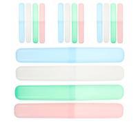 BIUDECO Porta Spazzolino da Viaggio in Plastica Leggero Custodia 16 Pezzi Colore Assortito, Contenitore Portatile Multifunzione per Viaggi e Lavoro fuori Città