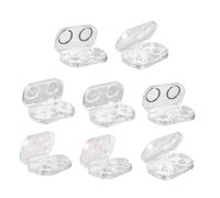 BIUDECO Porta Trasparente Custodie Sigillate Antiperdita Kit Portatile per Occhi Contenitori Compatti in Resistente per Viaggi e Uso