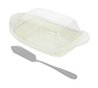BIUDECO Portaburro Trasparente con Contenitore per e Formaggi Plastica Riutilizzabile Sicura per Frigorifero Design Classico