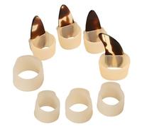 BIUDECO Proteggi Unghie in Silicone Regolabili per Guzheng Coperture per Unghie Resistenti e Pratiche Anelli Protettivi per Dita per Studio e Performance Adatti Mani Adulte