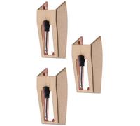 BIUDECO Puntine per Giradischi in Alluminio Rosso Gemma Rossa, 3 Pezzi Oro, Facile Installazione e Qualità Audio Chiara per Giradischi Vinile e Fonografi Vintage
