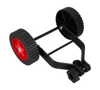 BIUDECO Ruota di Supporto in Metallo per Decespugliatore Ruote Ausiliarie Antiscivolo per Tosaerba da Giardino Installazione Facile e Stabilizzazione per Superfici Irregolari