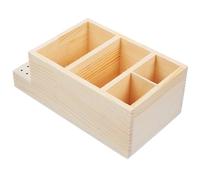 BIUDECO Scatola Porta Utensili per Nail Art in Legno Organizer per Testine di Lucidatura e Fresa Unghie Supporto da Tavolo Portatile per Salone e Uso Domestico Compatibile con Nail Drill