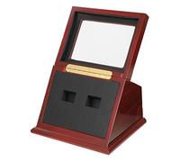 BIUDECO Scrivania Portatile Box With Lid Window Case Organizer For Wood Rings Incorniciato Shadow Holder Visualizzazione Di Baseball Glass Ring Showcase Campionato Di Vassoio Di Gadget Supporto