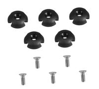 BIUDECO Set 10 Pezzi Fibbie Piccole per Kayak e Canoa Nere Viti Accessori Leggeri per Sartiame e Cordini Compatte per Uso in Rafting e Montaggio Barche