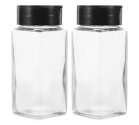 BIUDECO Set 2 Bottiglie in Vetro per Condimenti da Cucina 120 Ml Coperchio Pp e Tappo Farfalla, Barattoli per Sale e Pepe Riutilizzabili, Shaker Spezie Pratici per Uso Domestico e Viaggi
