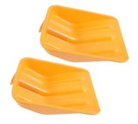 BIUDECO Set 2pezzi Teste di Pala in Plastica Arancione per Pulizia Neve e Carbone, Leggere Ampia Capacità di Spazzata per Uso Domestico e Manutenzione
